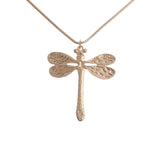 Boho Dragonfly Pendant Long Necklace for Women