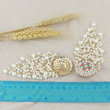 Bollywood Bride Kundan Jhumka Earrings Pearls Drop Jewelry