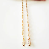585 Rose Gold Rope Bracelet 170MM Slim Girl Bracelet