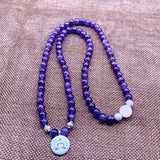 6mm Purple Amethysts Crystal Bracelet for Women