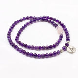 6mm Purple Amethysts Crystal Bracelet for Women