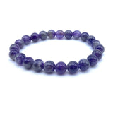 8mm Carnelian Pink Crystal Amethysts Stone Beads Bracelet Set