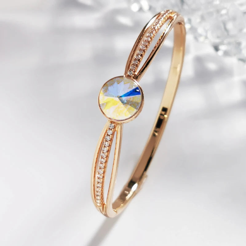 Crystal Bracelet Bangle for Women Christmas Jewelry Gift