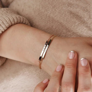 Custom Engraved Stainless Steel Name Bracelet