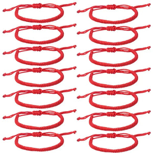 Red Thread Bracelet Tibetan Buddhist Handwoven Bracelet