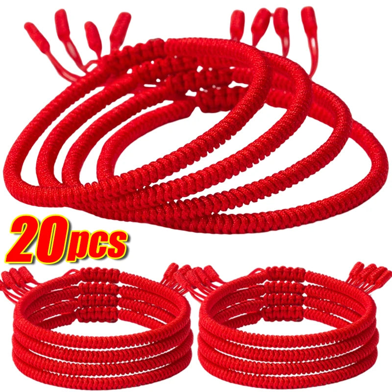 Women Bracelet Lucky Red Thread Bracelet Tibetan Buddhist Handwoven Jewelry