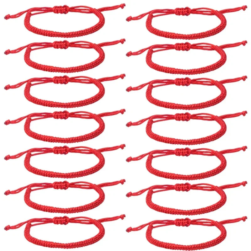 Red Thread Bracelet Tibetan Buddhist Handwoven Bracelet