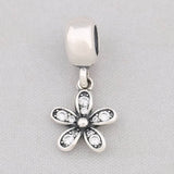 Women Bracelet Bead DIY Jewelry Daisy Flowers Dangle Charm Lady Bangle