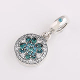 Women Bracelets Beads Dazzling Petals Pendant Hanging Bead Clover Charm
