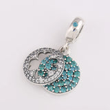 Women Bracelets Beads Dazzling Petals Pendant Hanging Bead Clover Charm