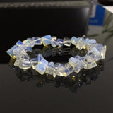 Opal Moonstone Chip Stone Bracelet Balance Healing Natural Beads
