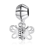 Butterfly Friendship Silver Bracelet Pendant DIY Jewelry
