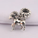 Women Bracelets Pendant Silver DIY Jewelry Goat Animal Dangle Charm