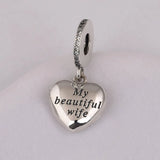 Silver Women's Bracelet Pendant, DIY Jewelry Forever Charm for Lady Bangle