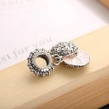 Women Bracelet Pendant Silver DIY Jewelry Mother Daisy Charm Lady Bangle