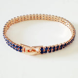 Women's Rose 585 Jewelry Stone Link Bracelet 19CM Long