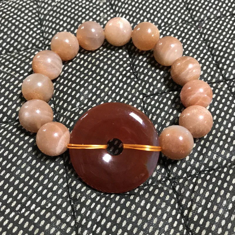 Women Bracelets Natural Gamestone Bead Sunstone Amazonite Citrine Jade