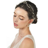 Pearl Crystal Bridal Headband Wedding Hair Jewelry