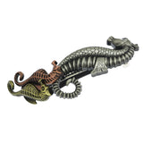 Women Bridal Metal Sea Horses Ocean French Updo Hair Head Clip
