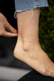 Women Bulk Chain Pattern Silver Anklets