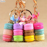 French Pastries Key Chain Bag Charm Car Key Ring Wedding Party Jewelry