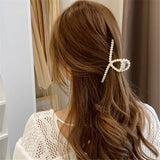 Women's Pearl Hair Clip with Shark Clip Styling Tool