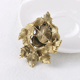 Women Chinese Rhinestone Necktie Pin Brooch Wedding Dress Buckle DIY Bow Tie