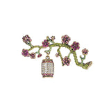 Women Chinese Rhinestone Necktie Pin Brooch Wedding Dress Buckle DIY Bow Tie