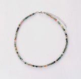 Natural Stone Choker Necklace Womens Collar Necklace Neck Choker