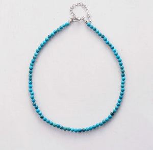 Natural Stone Choker Necklace Womens Collar Necklace Neck Choker
