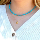 Turquoise Choker Necklace Womens Collar Necklace Neck Choker