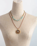 Amazonite Seed Beads Necklace Natural Stone Art Jewelry