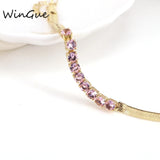 Zircon Snake Chain Tennis Bracelet - Women's Classic Jewelry Gift