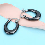 Women Ceramic Clip-On Earrings for Christmas Gift