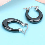 Women Ceramic Clip-On Earrings for Christmas Gift