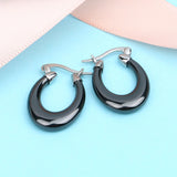 Women Ceramic Clip-On Earrings for Christmas Gift