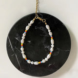 Symmetrical Freshwater Pearl Bead Bracelet
