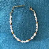 Symmetrical Freshwater Pearl Bead Bracelet