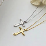 925 Silver Pendant Necklace Cross Religious 18k Crucifix Necklace
