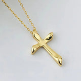 925 Silver Pendant Necklace Cross Religious 18k Crucifix Necklace