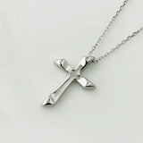 925 Silver Pendant Necklace Cross Religious 18k Crucifix Necklace