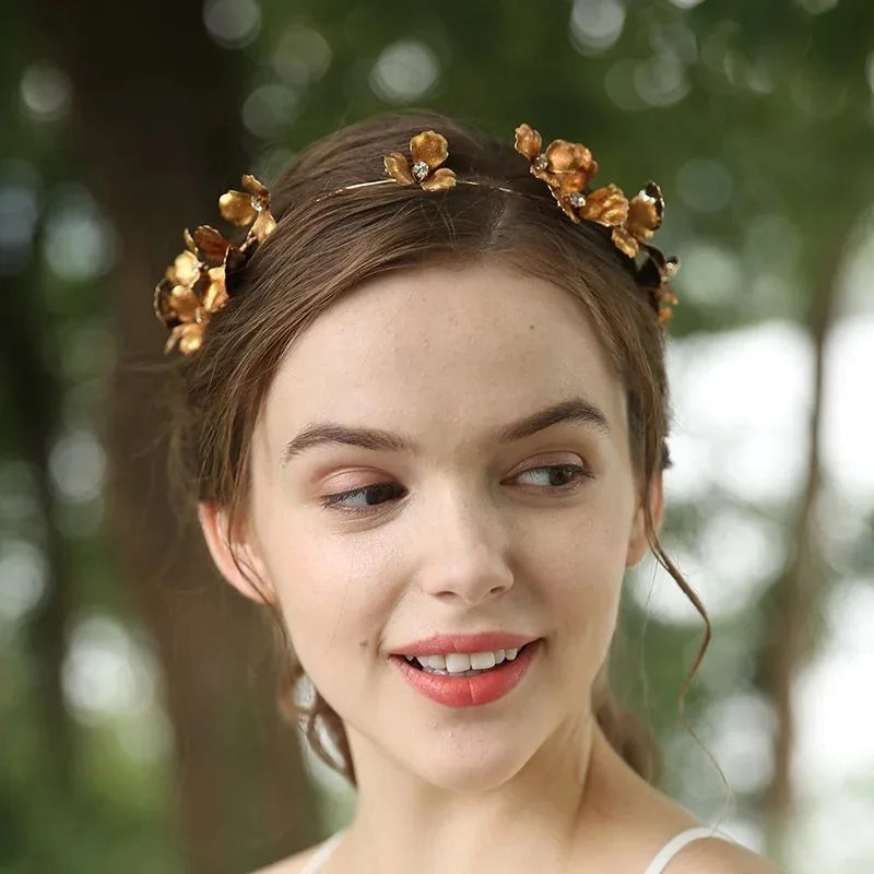 Floral Bridal Hair Tiara Wedding Prom Hairband Accessories