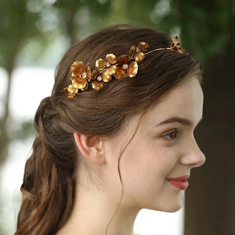 Floral Bridal Hair Tiara Wedding Prom Hairband Accessories