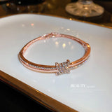 Crystal Bangle Rhinestone Arm Bracelet Party Gift