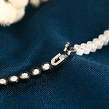 Crystal Bracelet With Rhinestone Never Fade Ceramic Bangle