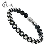 Crystal Bracelet With Rhinestone Never Fade Ceramic Bangle