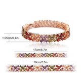 Crystal Zircon Bracelet European Style Bridal Bangle