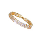 Crystal Zircon Bracelet European Style Bridal Bangle