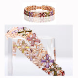 Crystal Zircon Bracelet European Style Bridal Bangle
