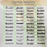 Personalized Birth Flower Necklace Stainless Steel Jewelry